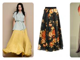 Vad man ska ha på sig med en lång golvlång kjol - snygga kombinationer, fotorecension