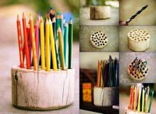 DIY stalak za olovke i olovke