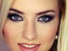 Uspješna dnevna šminka za plave oči - Savjeti, modni trendovi Brončana šminka za plave oči